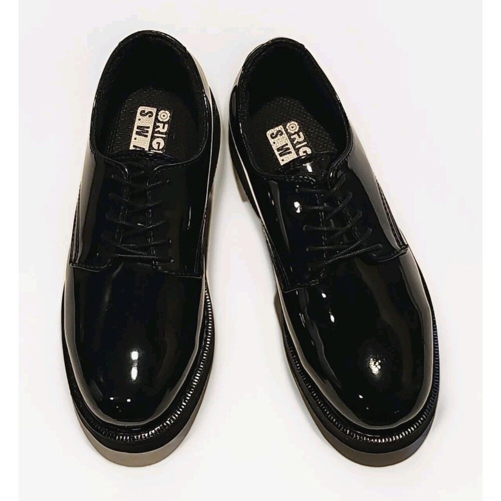 Original SWAT Men's Classic Hi-Gloss Synthetic Leather Oxford Work Shoe Men's 9W - Picture 8 of 10
